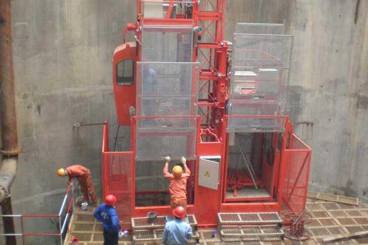 當負載較輕時，提高了運行速度，大大提高了濟寧施工電梯租賃設備的工作效率
